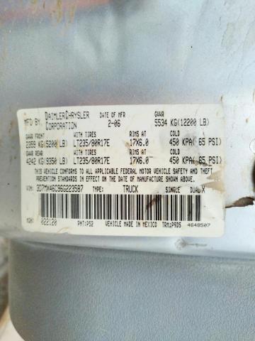 Photo 10 from auction – 2006 DODGE RAM 3500 S with VIN 3D7MX46C96G223587