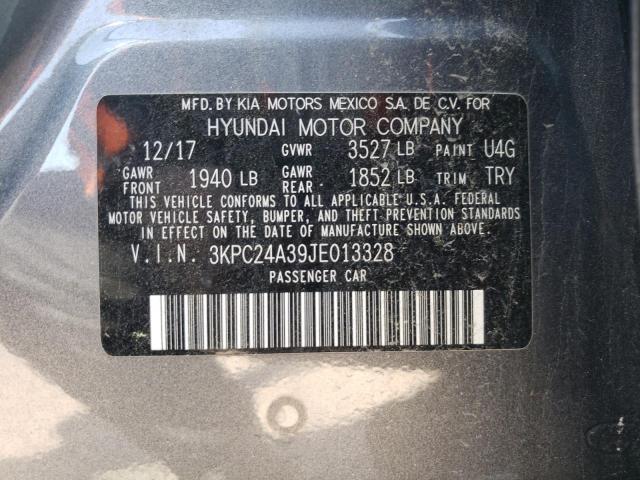 Photo 10 from auction – 2018 HYUNDAI ACCENT SE with VIN 3KPC24A39JE013328