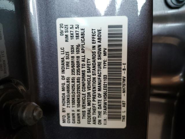 Photo 10 from auction – 2020 HONDA CR-V EX with VIN 7FARW1H56LE021103
