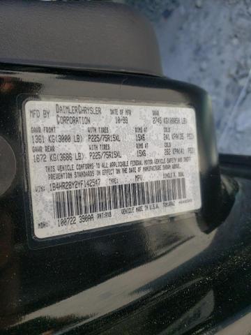 Photo 10 from auction – 2000 DODGE DURANGO with VIN 1B4HR28Y2YF142547