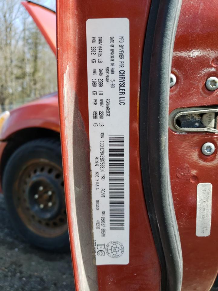 Zdjęcie 10 z aukcji – 2008 DODGE CALIBER R/ z VIN 1B3HE78K28D750914