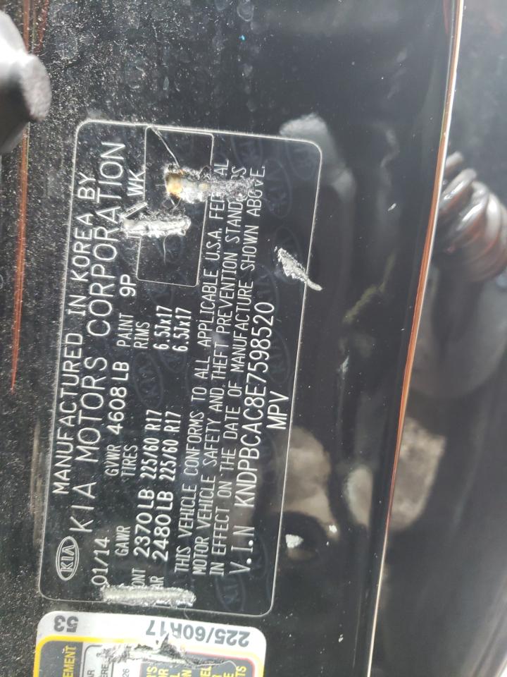 Photo 10 from auction – 2014 KIA SPORTAGE L with VIN KNDPBCAC8E7598520