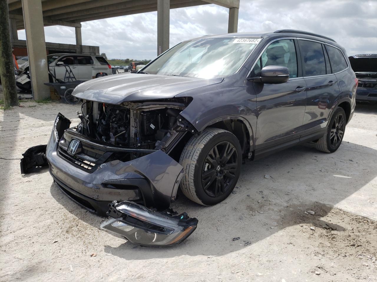 Photo 14 from auction – 2021 HONDA PILOT SE with VIN 5FNYF5H27MB027949