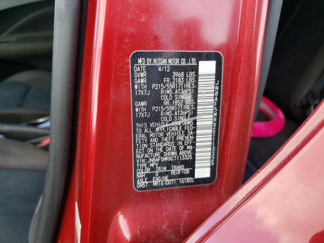Photo 10 from auction – 2012 NISSAN JUKE S with VIN JN8AF5MRXCT113325
