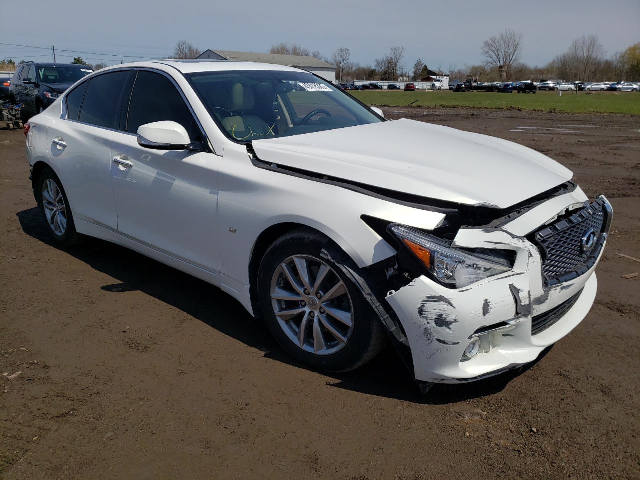INFINITI Q50 BASE 2014 with VIN JN1BV7AR0EM699567 - Photo from auction