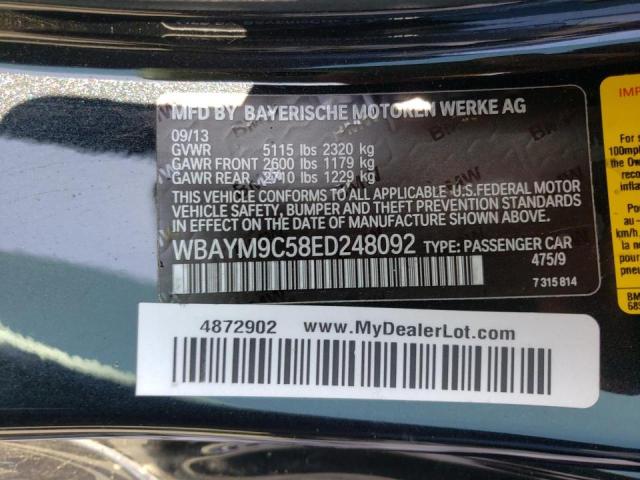 Zdjęcie 10 z aukcji – 2014 BMW 650 I z VIN WBAYM9C58ED248092