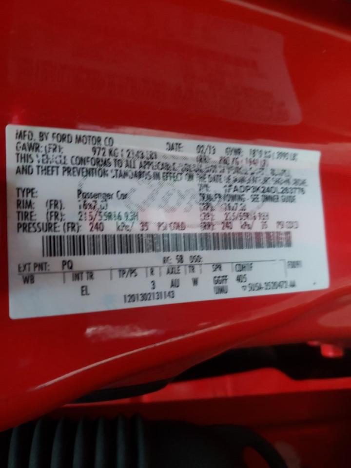 Photo 10 from auction – 2013 FORD FOCUS SE with VIN 1FADP3K24DL263776