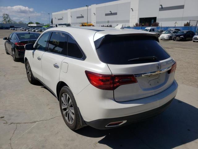 Photo 3 from auction – 2016 ACURA MDX TECHNO with VIN 5FRYD3H44GB006572