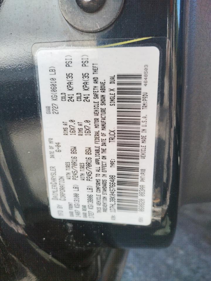Photo 10 from auction – 2004 DODGE DAKOTA QUA with VIN 1D7HL38K04S766408