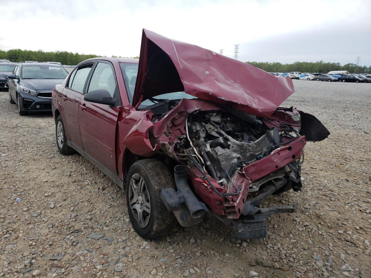 CHEVROLET MALIBU LS 2007 with VIN 1G1ZS58F87F216704 - Photo from auction
