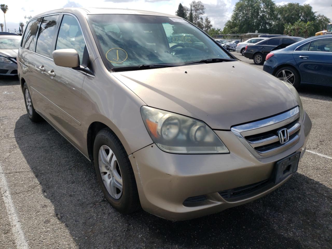 HONDA ODYSSEY EX 2007 with VIN 5FNRL38717B051472 - Photo from auction