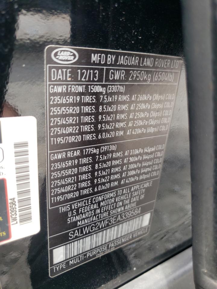 صورة رقم 10 من المزاد - 2014 LAND ROVER RANGE ROVE مع VIN SALWG2WF3EA339584