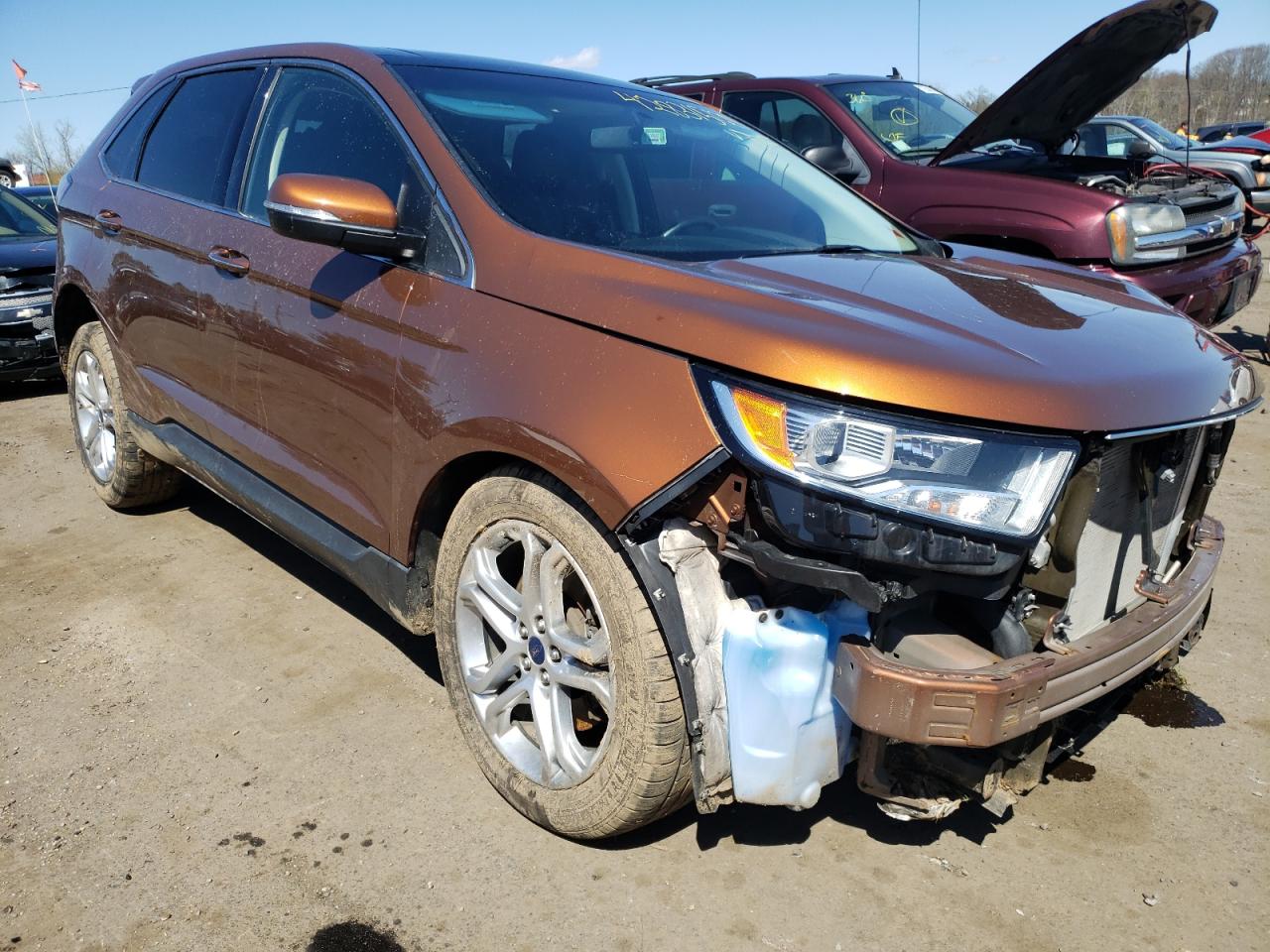 FORD EDGE TITAN 2017 with VIN 2FMPK4K96HBB57534 - Photo from auction
