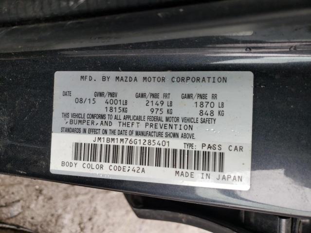 Photo 10 from auction – 2016 MAZDA 3 TOURING with VIN JM1BM1M76G1285401