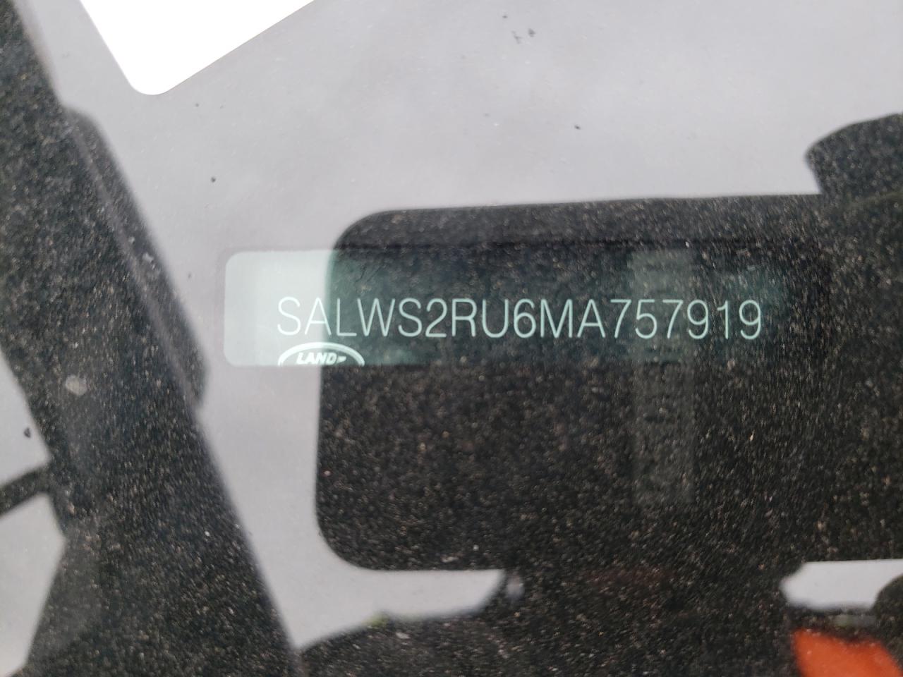 Photo 10 from auction – 2021 LAND ROVER RANGE ROVE with VIN SALWS2RU6MA757919