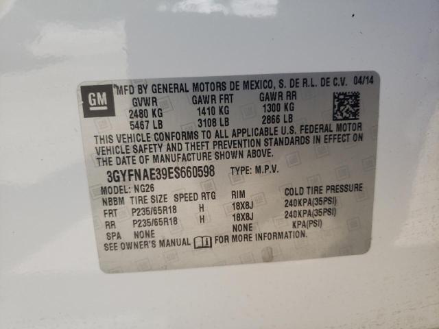 Photo 10 from auction – 2014 CADILLAC SRX with VIN 3GYFNAE39ES660598