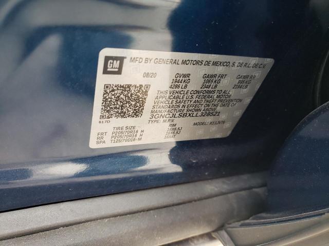 Photo 10 from auction – 2020 CHEVROLET TRAX 1LT with VIN 3GNCJLSBXLL328521