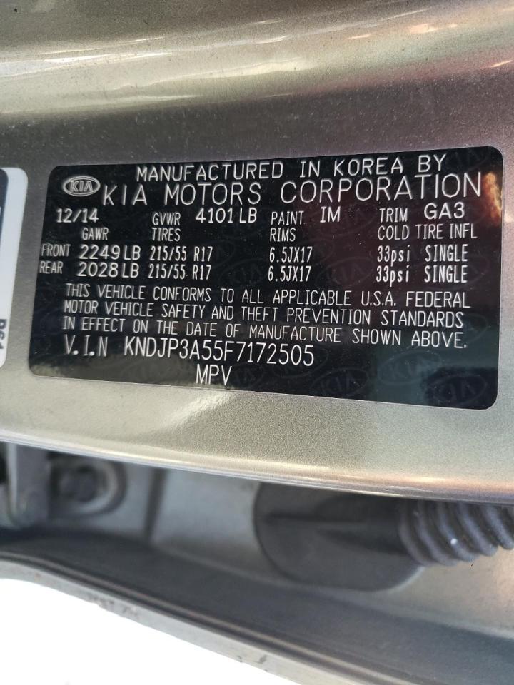 Photo 10 from auction – 2015 KIA SOUL + with VIN KNDJP3A55F7172505
