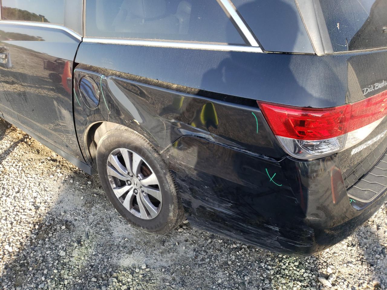 Photo 9 from auction – 2014 HONDA ODYSSEY EX with VIN 5FNRL5H64EB041552