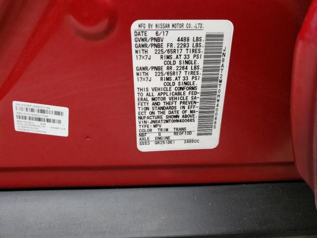 Photo 10 from auction – 2017 NISSAN ROGUE S with VIN JN8AT2MT0HW400665