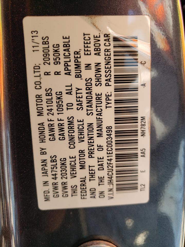 Photo 10 from auction – 2014 ACURA TSX with VIN JH4CU2F41EC003498