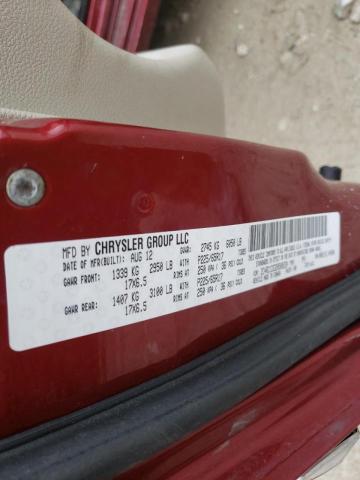 Photo 10 from auction – 2013 CHRYSLER TOWN & COU with VIN 2C4RC1CG3DR509220