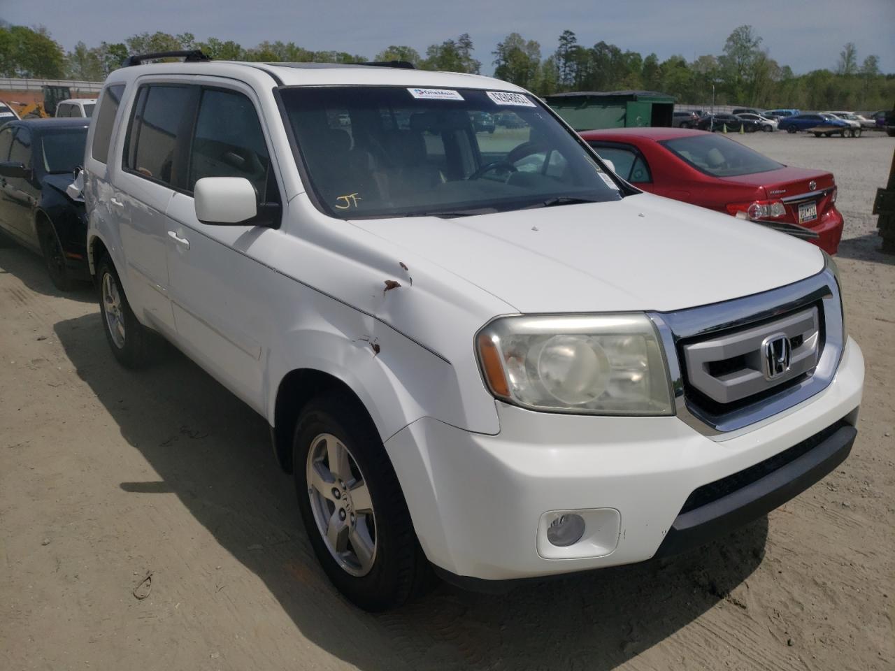 HONDA PILOT EXL 2009 with VIN 5FNYF48679B055965 - Photo from auction