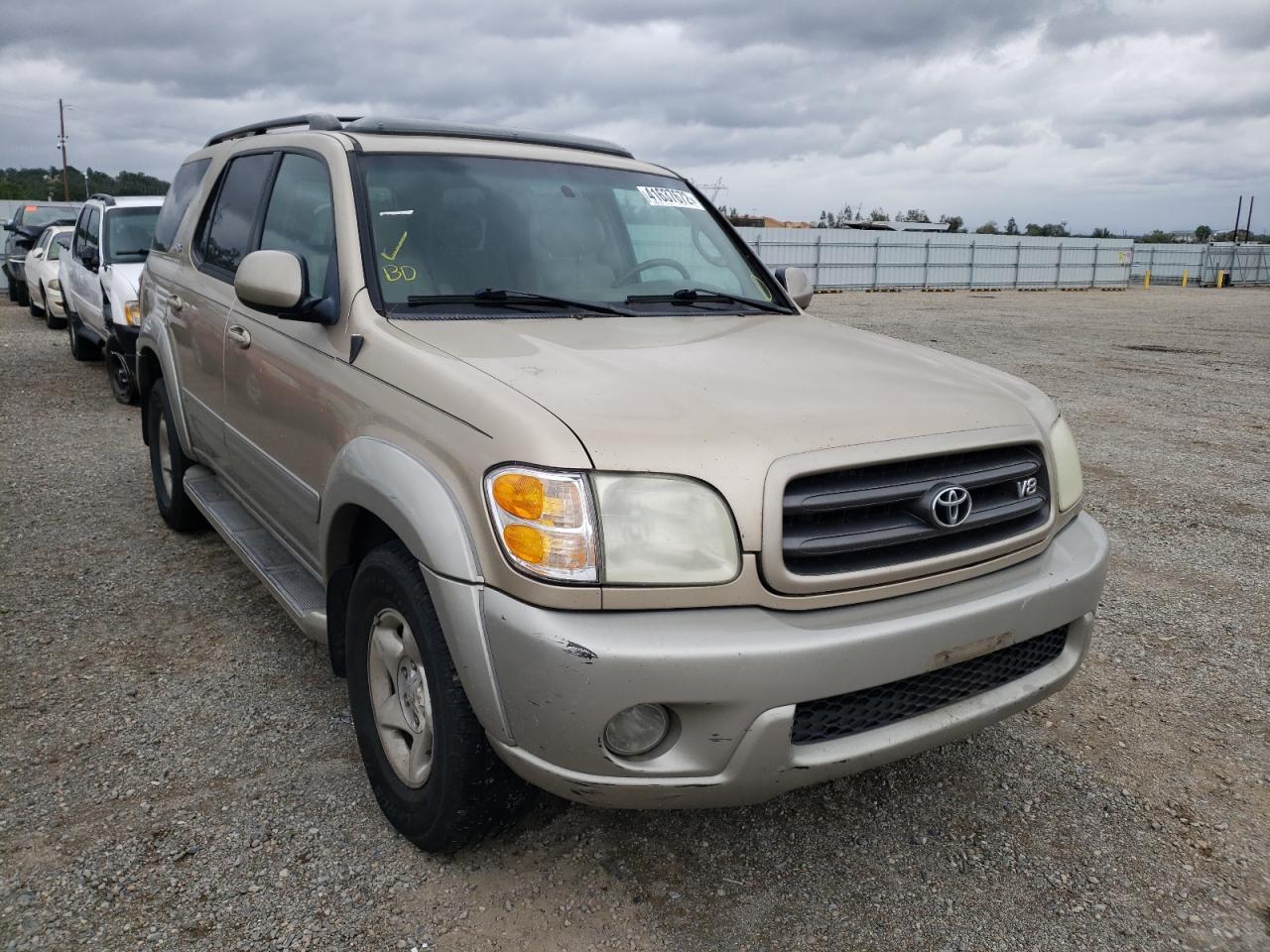 TOYOTA SEQUOIA 2002 with VIN 5TDZT34AX2S081561 - Photo from auction