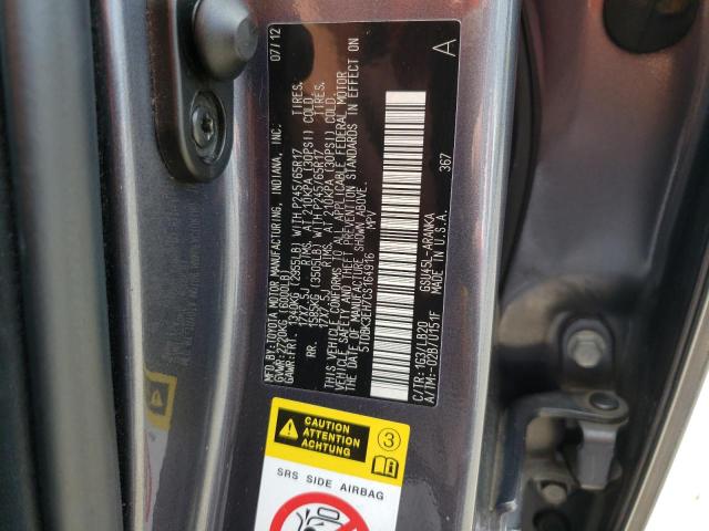 Photo 10 from auction – 2012 TOYOTA HIGHLANDER with VIN 5TDBK3EH7CS164916
