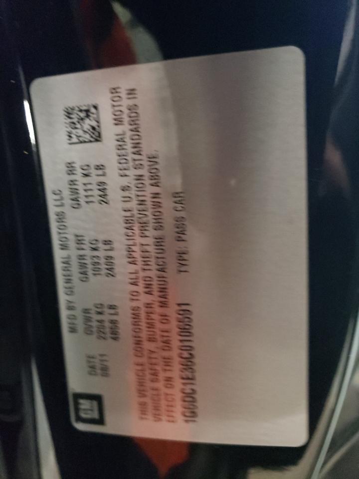 Photo 10 from auction – 2012 CADILLAC CTS with VIN 1G6DC1E36C0106591