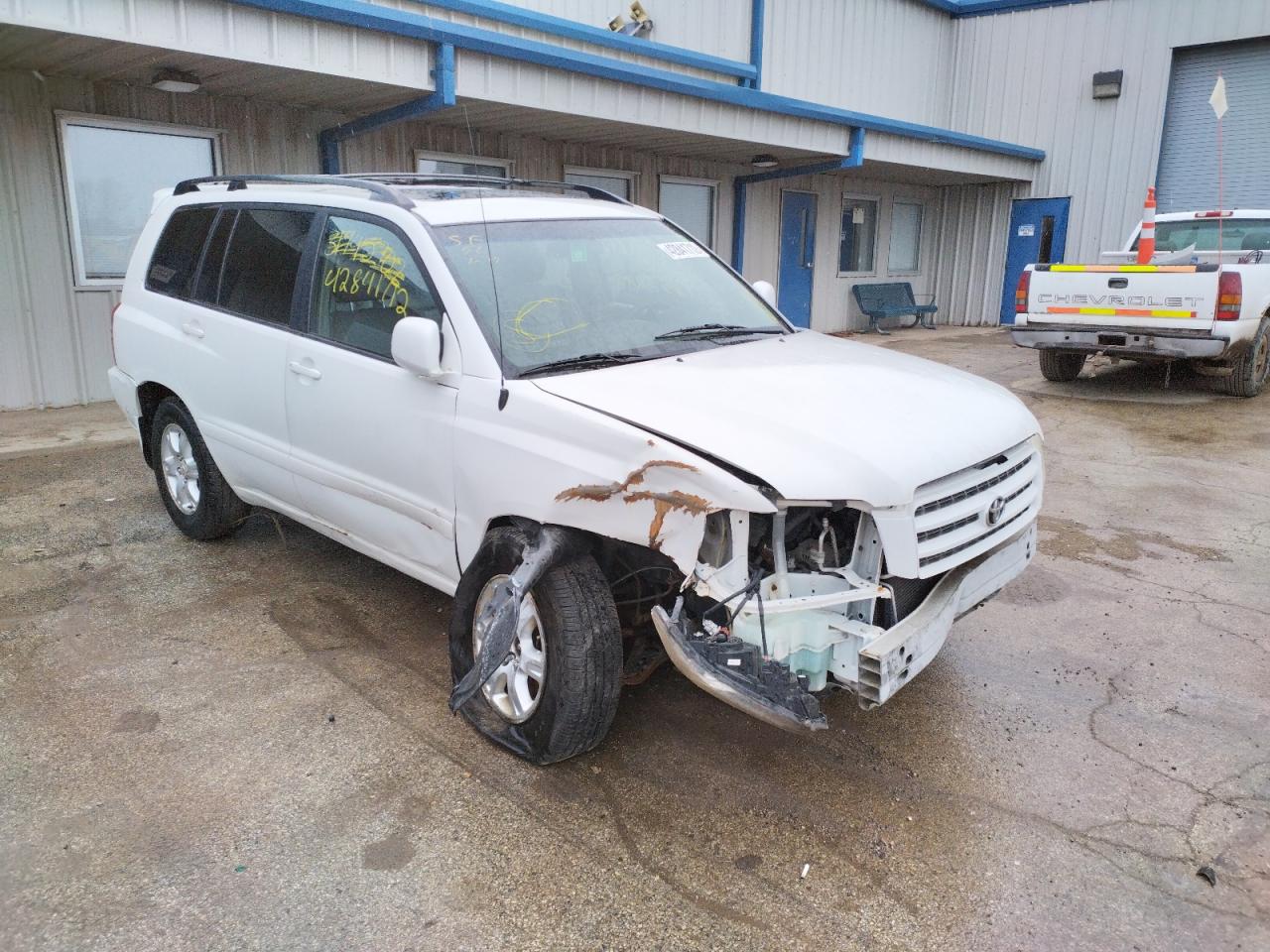 TOYOTA HIGHLANDER 2003 with VIN JTEGF21A730078551 - Photo from auction