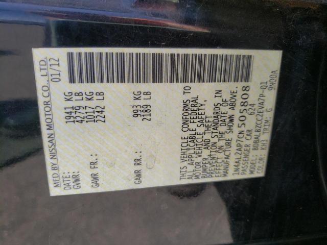Photo 10 from auction – 2012 NISSAN ALTIMA BAS with VIN 1N4AL2AP7CN505808