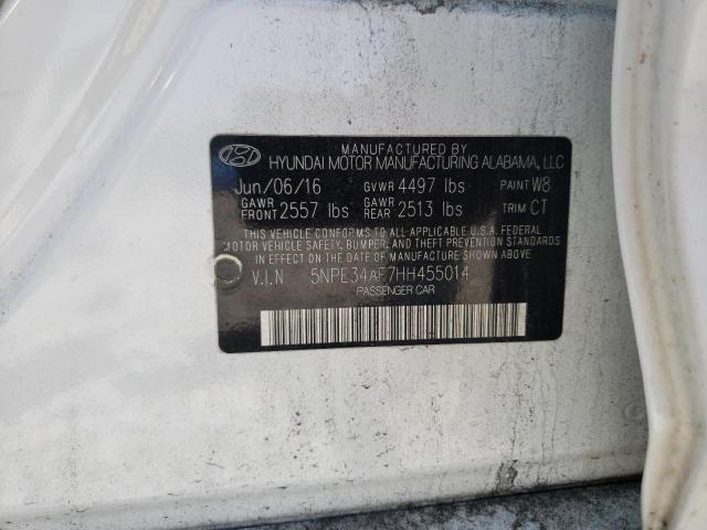Photo 10 from auction – 2017 HYUNDAI SONATA SPO with VIN 5NPE34AF7HH455014