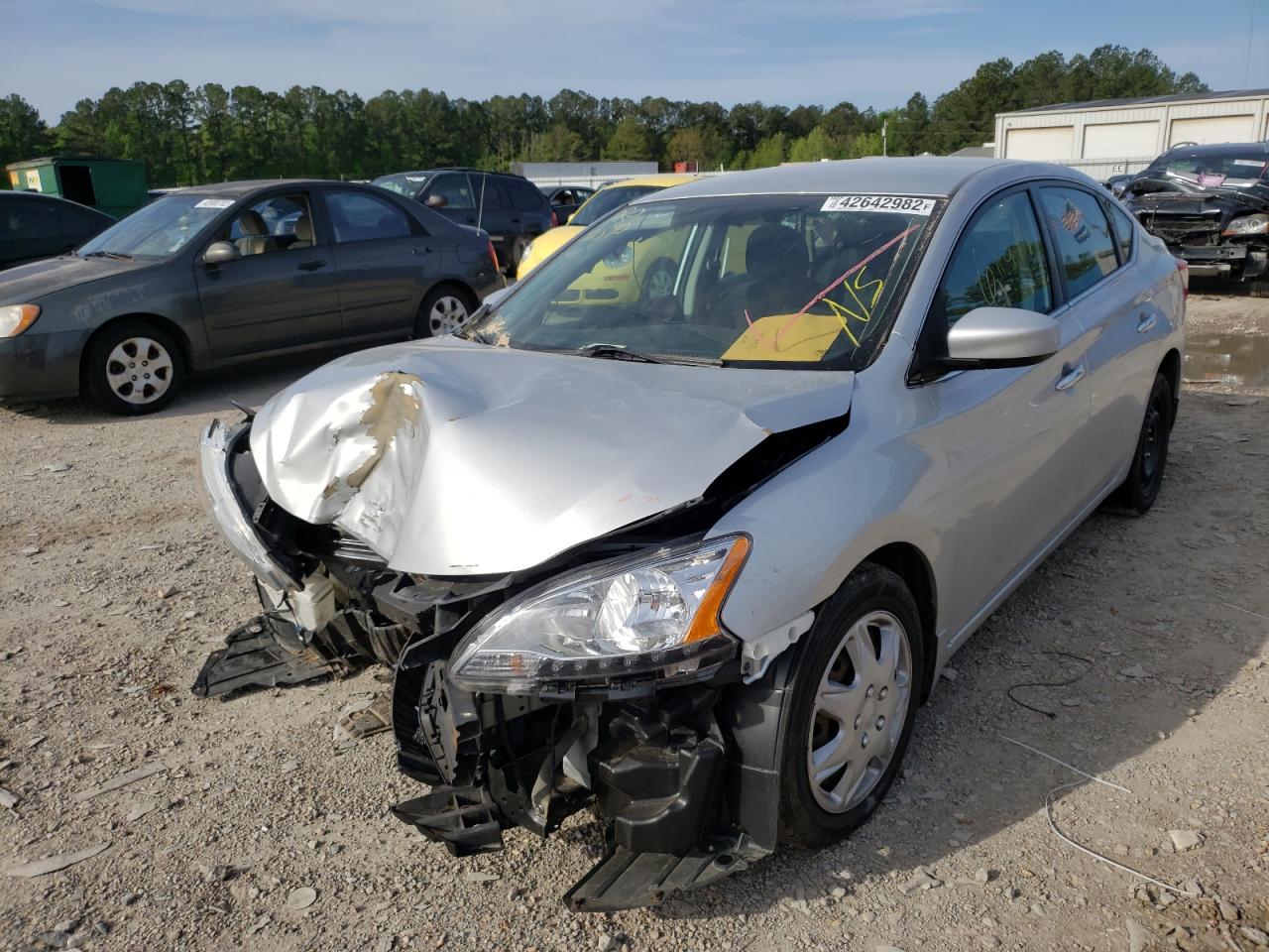 Photo 2 from auction – 2015 NISSAN SENTRA S with VIN 3N1AB7AP4FL684794