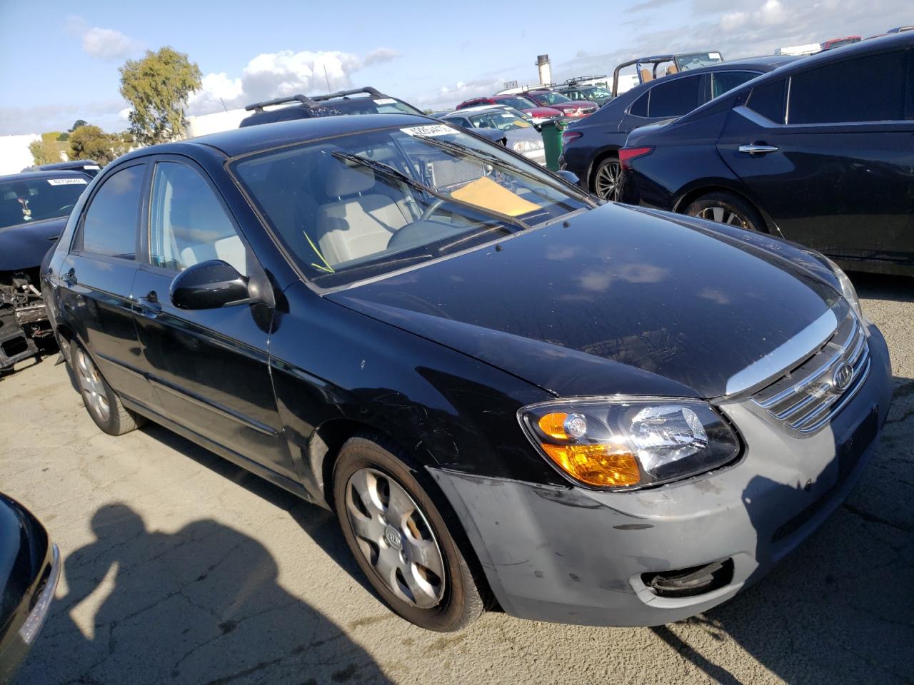 KIA SPECTRA EX 2009 with VIN KNAFE222895667496 - Photo from auction