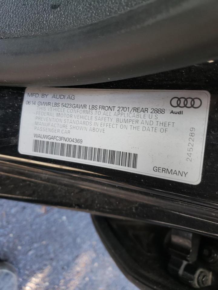 Photo 10 from auction – 2015 AUDI A7 PREMIUM with VIN WAUWGAFC3FN004369
