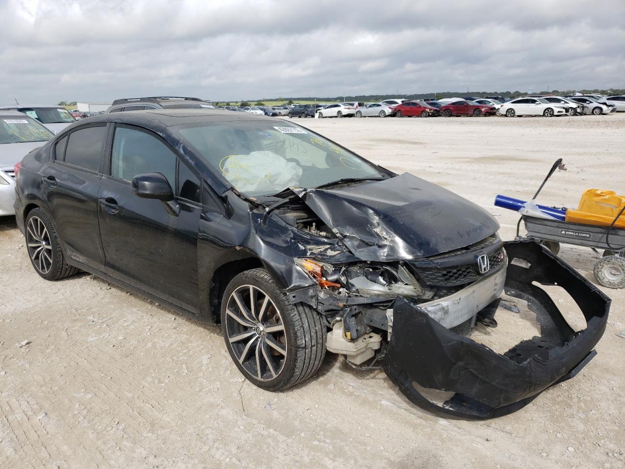 HONDA CIVIC SI 2012 with VIN 2HGFB6E56CH701543 - Photo from auction