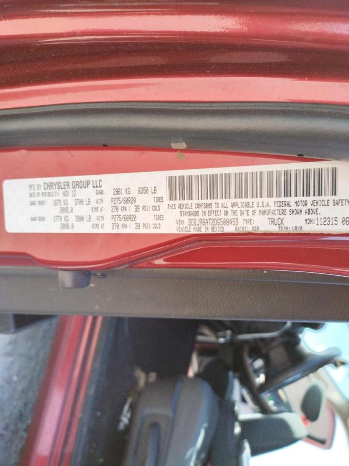Photo 10 from auction – 2013 RAM 1500 ST with VIN 3C6JR6AT2DG508453
