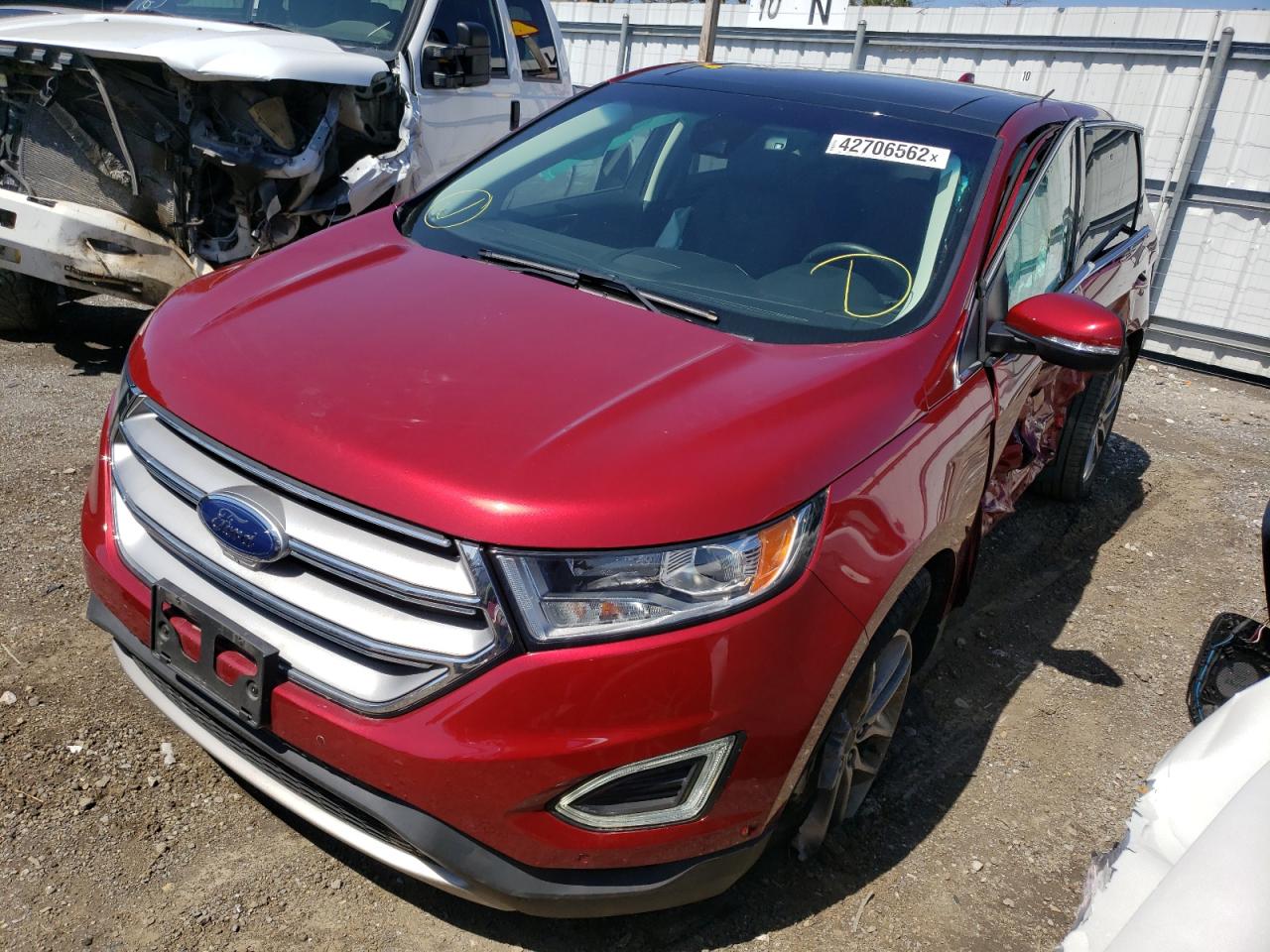 Фото 2 с аукциона – 2017 FORD EDGE TITAN с VIN 2FMPK4K92HBB25664