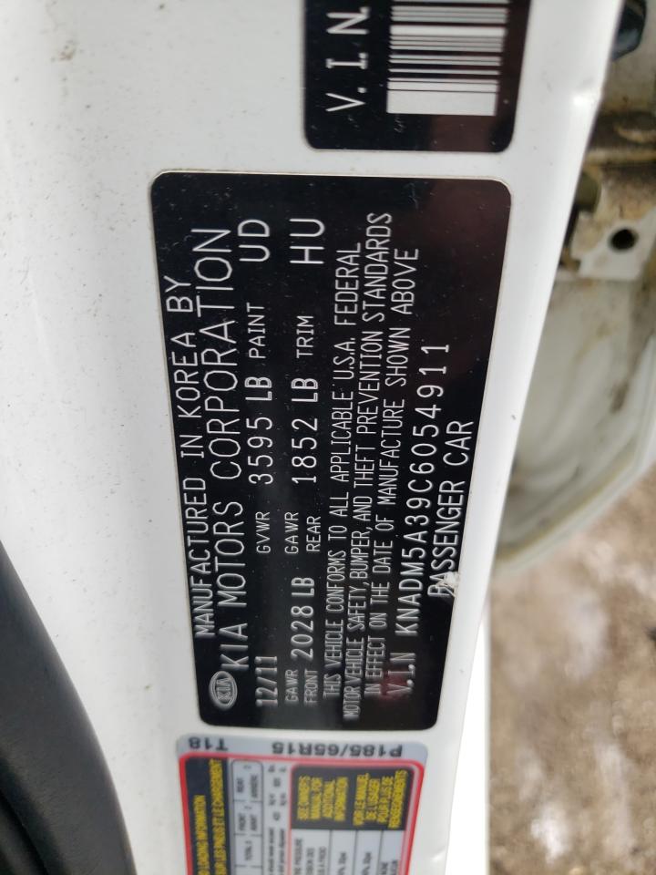 Photo 10 from auction – 2012 KIA RIO LX with VIN KNADM5A39C6054911