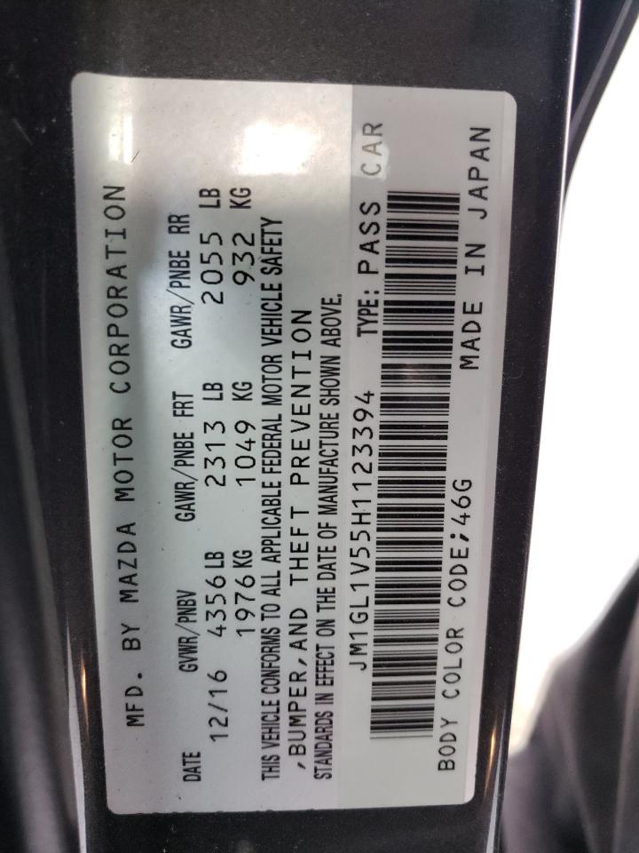 Photo 10 from auction – 2017 MAZDA 6 TOURING with VIN JM1GL1V55H1123394