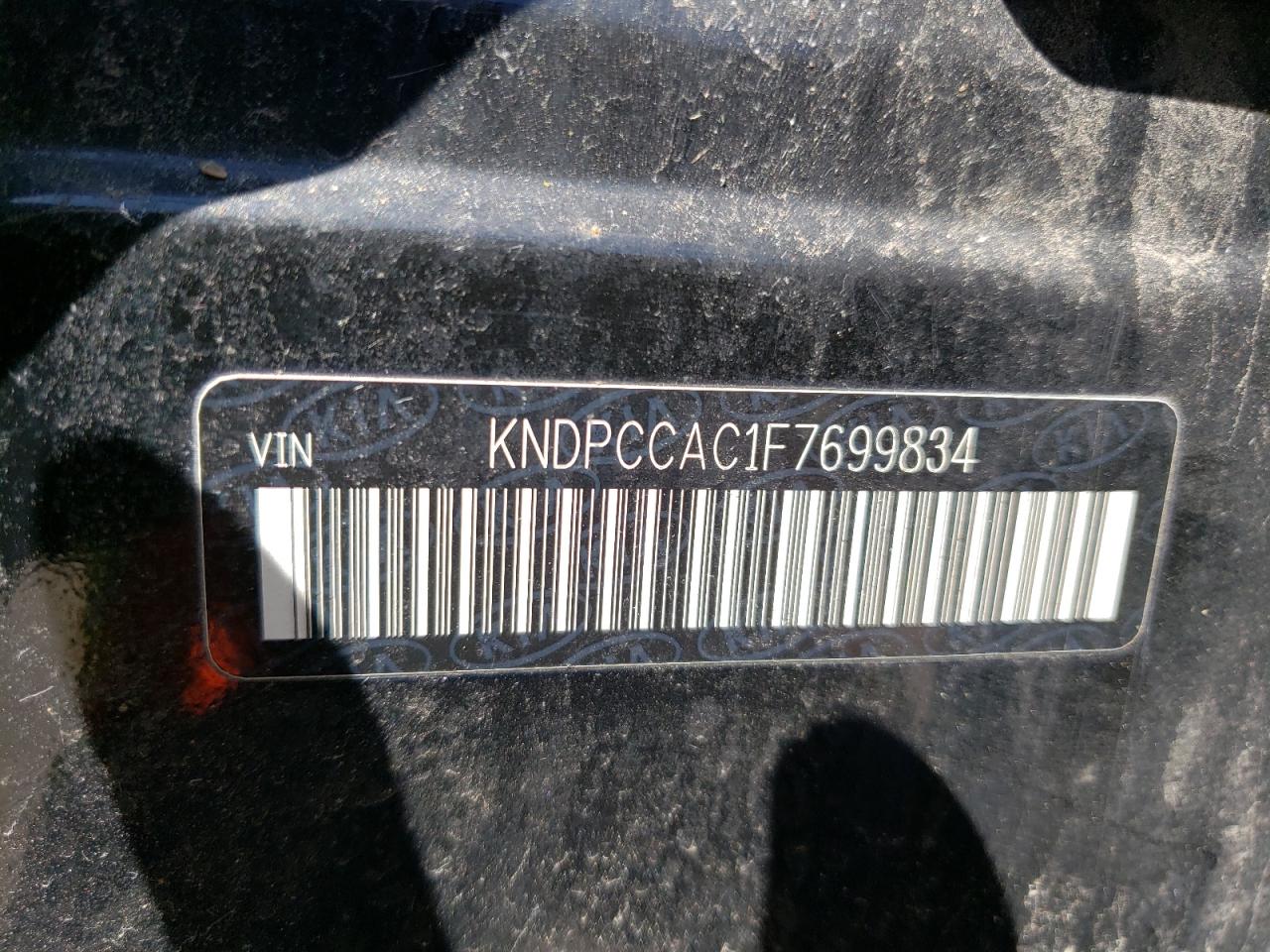 Photo 10 from auction – 2015 KIA SPORTAGE E with VIN KNDPCCAC1F7699834