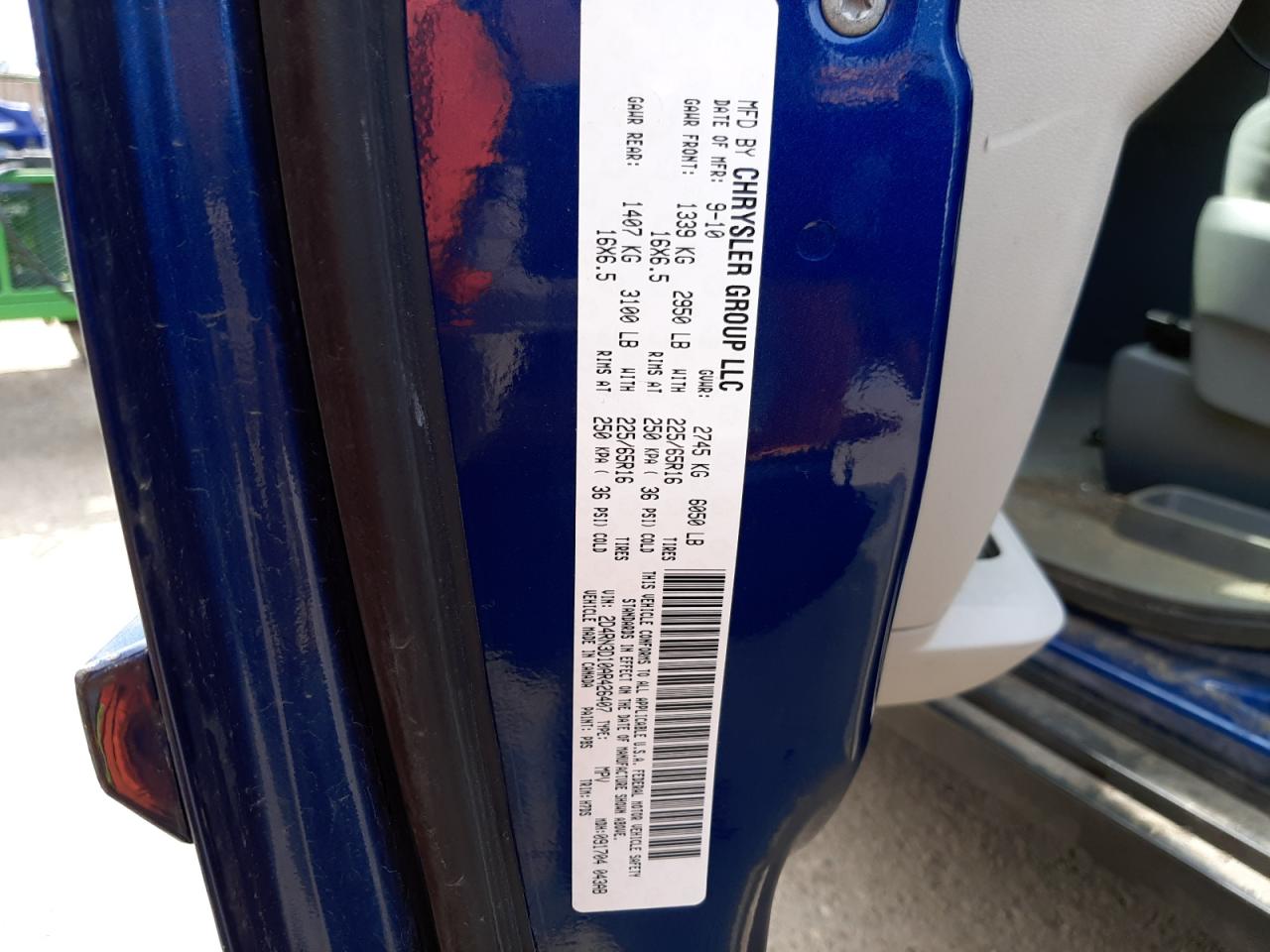 Photo 10 from auction – 2010 DODGE GRAND CARA with VIN 2D4RN3D10AR426407