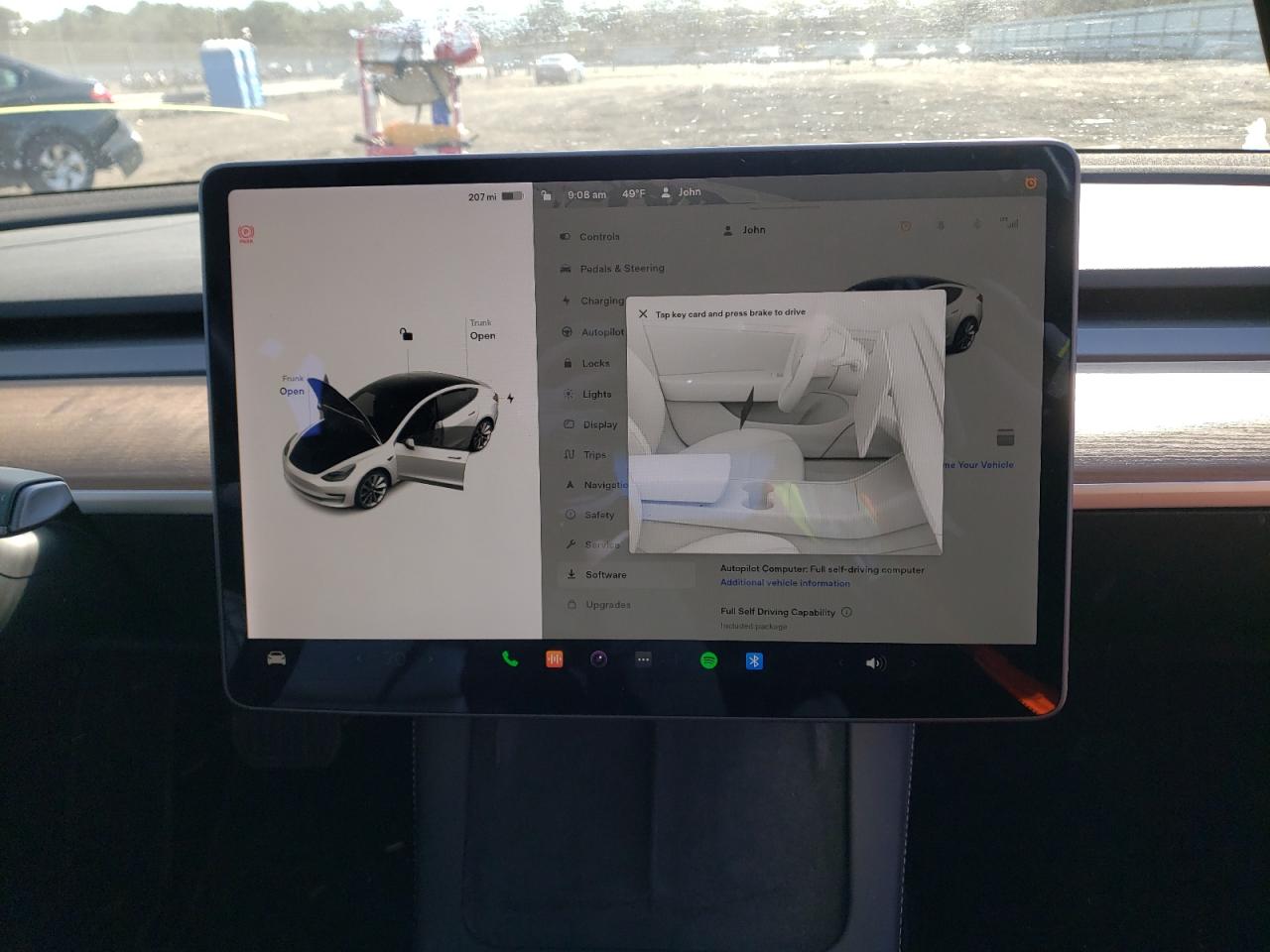 Photo 9 from auction – 2021 TESLA MODEL 3 with VIN 5YJ3E1EB4MF030141