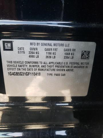 Photo 10 from auction – 2016 BUICK LACROSSE with VIN 1G4GB5G31GF110418