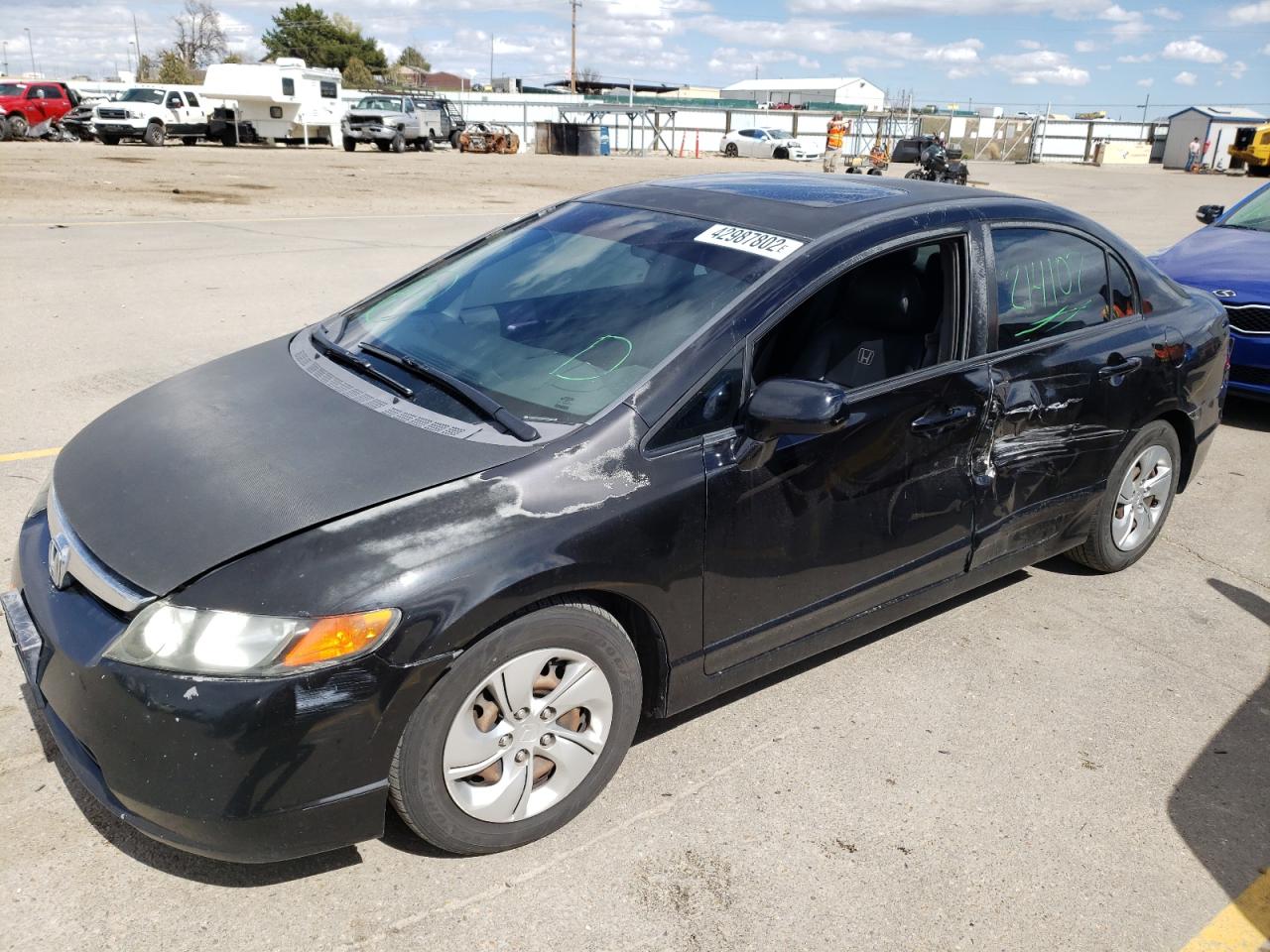 Photo 2 from auction – 2007 HONDA CIVIC EX with VIN 2HGFA15867H302427