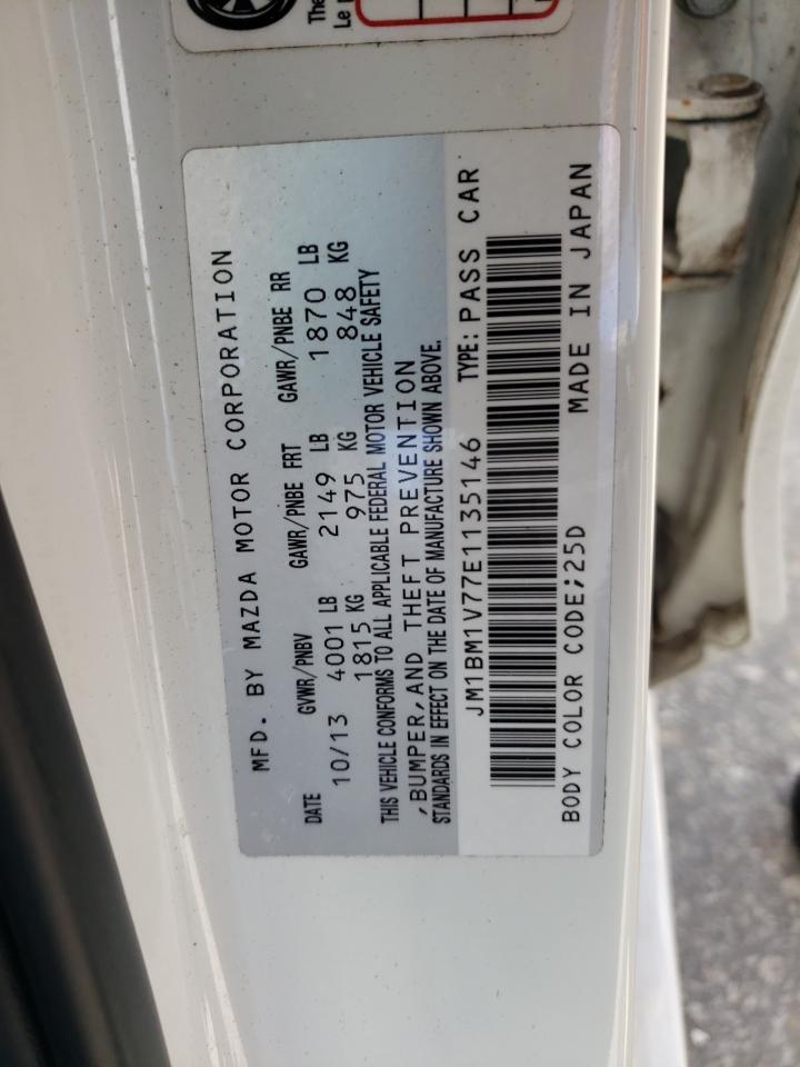 Photo 10 from auction – 2014 MAZDA 3 TOURING with VIN JM1BM1V77E1135146