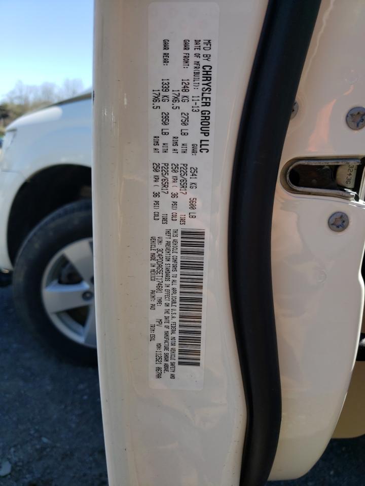 Photo 10 from auction – 2014 DODGE JOURNEY SE with VIN 3C4PDDAG5ET174601