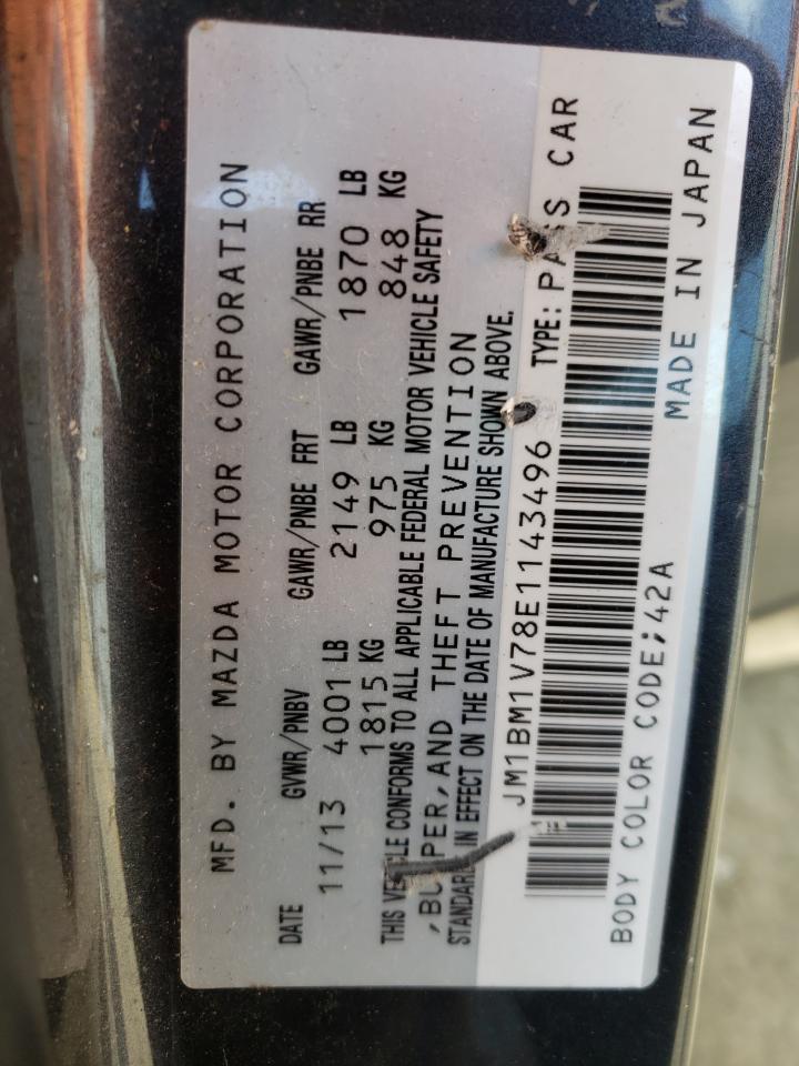 Photo 10 from auction – 2014 MAZDA 3 TOURING with VIN JM1BM1V78E1143496