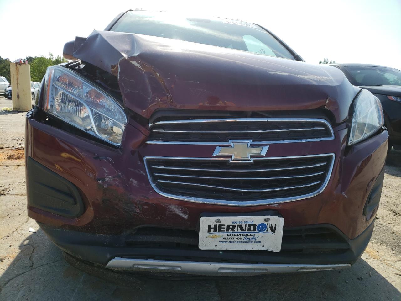 Photo 9 from auction – 2016 CHEVROLET TRAX 1LT with VIN 3GNCJLSB1GL250541